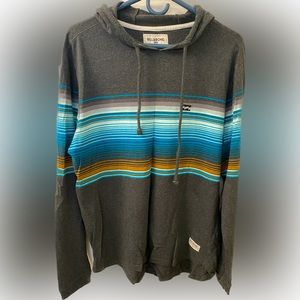 Billabong Breathable Men’s Lightweight hoodie, Large, Charcoal Gray